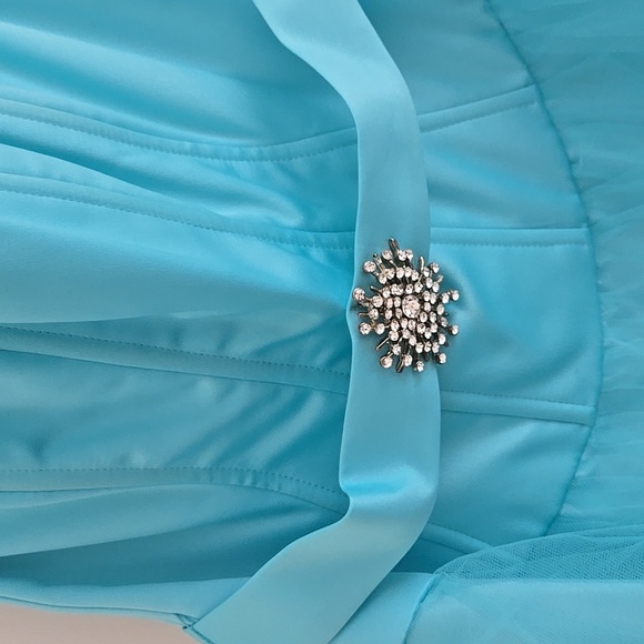 Blue Sweetheart Bodice and Tulle Gown - Picture 2 of 6